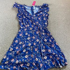 Xhilaration Blue Floral Dress